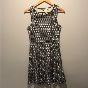 H&M Fit & Flare Cut Out Dress